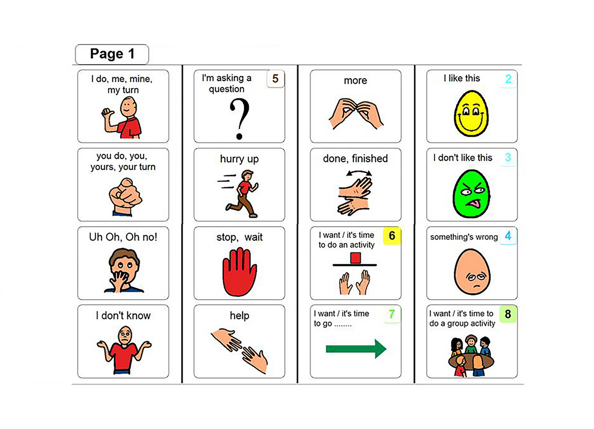 Page set image from PODD software