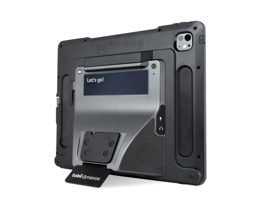 Tobii Dynavox TD Pilot device featuring adjustable base