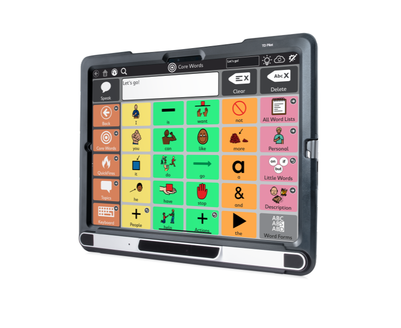 Tobii Dynavox TD Pilot device featuring TD Snap