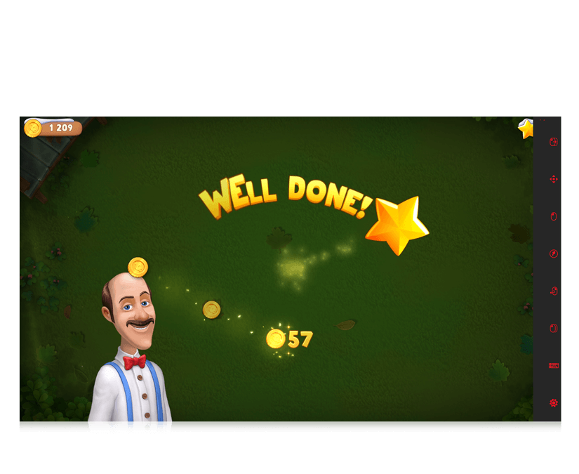 Gardenscapes for eye gaze game scoreboard screenshot