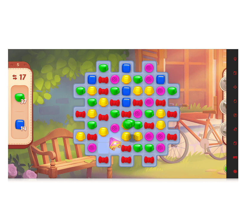 Homescapes for eye gaze game play screenshot