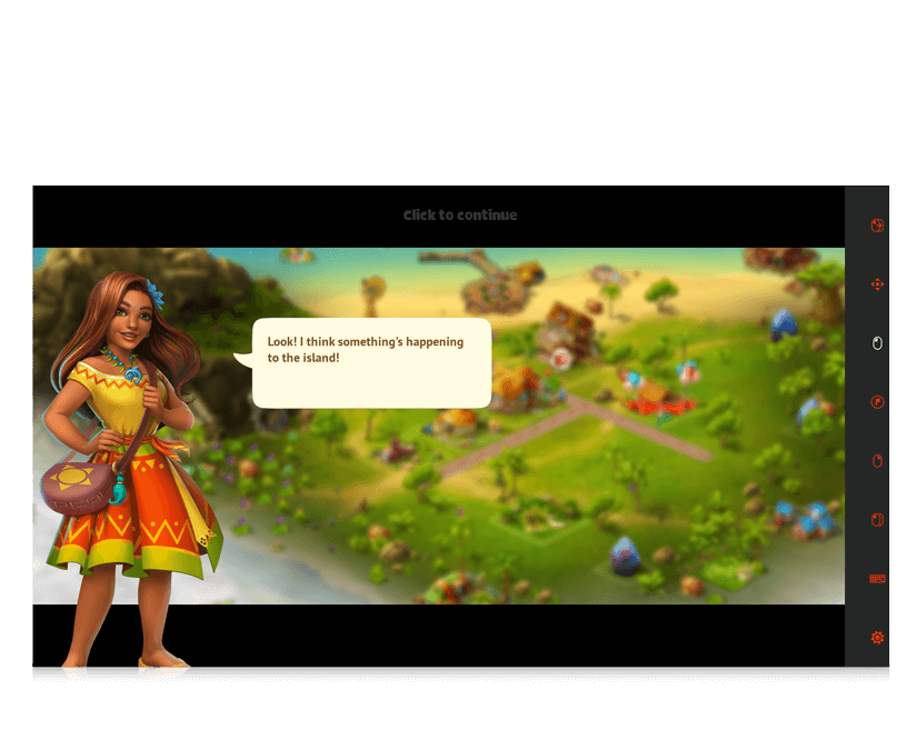 Paradise Island eye gaze game avatar screenshot