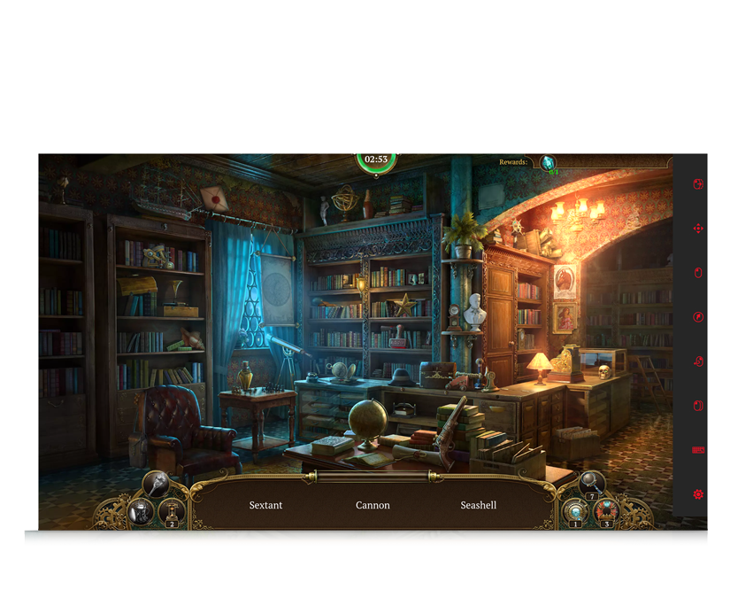 Paranormal Society eye gaze game haunted mansion screenshot