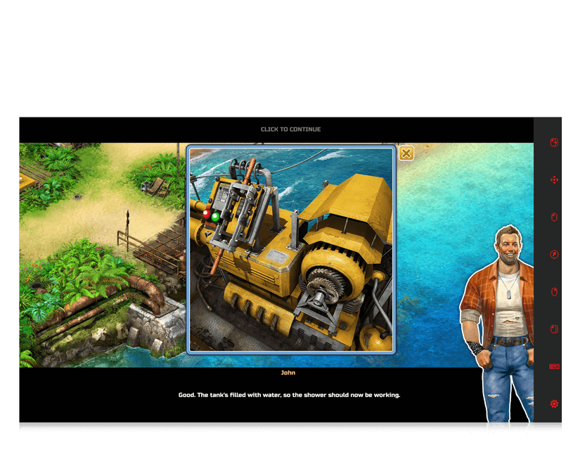 Survivors: The Quest eye gaze game player with resources screenshot