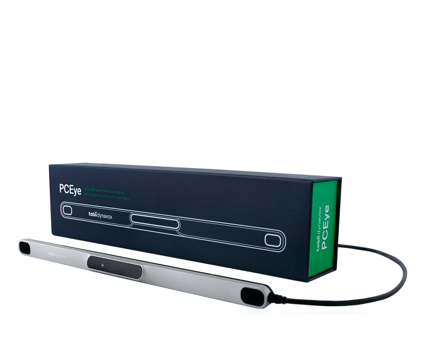 Tobii Dynavox PCEye eye tracker with box