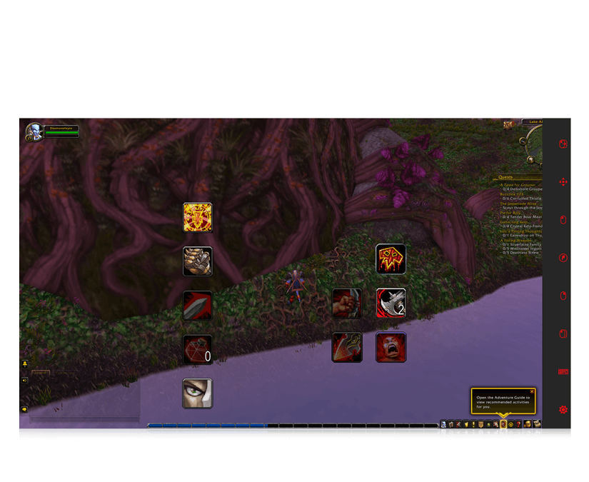World of Warcraft eye gaze avatar building screenshot
