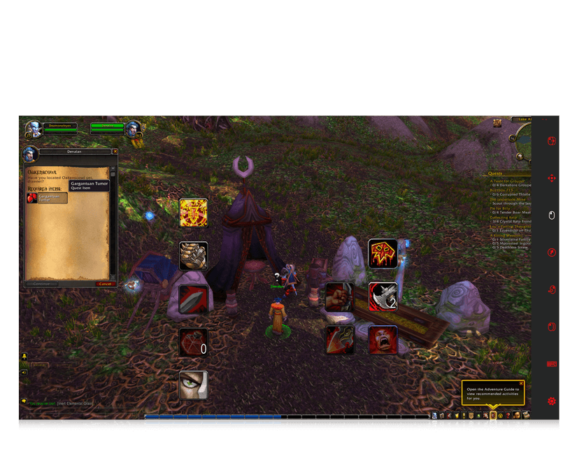 World of Warcraft eye gaze point collecting screenshot