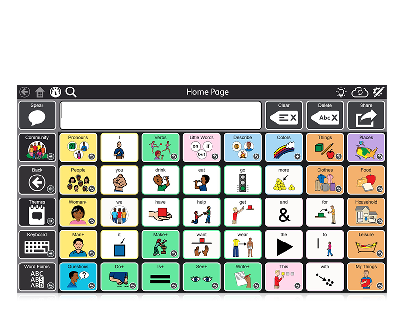 Tobii Dynavox TD Snap Gateway Page Set